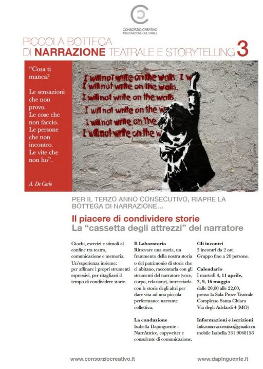 La Piccola Bottega di Narrazione 3