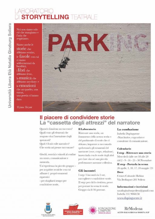 Laboratorio di storytelling teatrale – Soliera