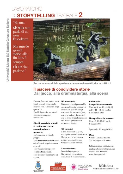 Laboratorio di storytelling teatrale – Soliera