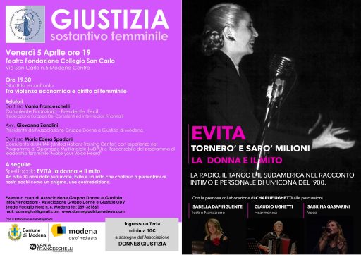 EVITA tornerò e sarò milioni