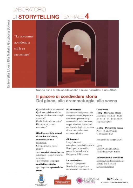 Laboratorio di storytelling teatrale 4 – Soliera